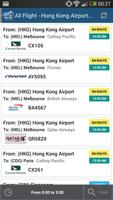 برنامه‌نما Hong Kong Airport: Flight tracker عکس از صفحه