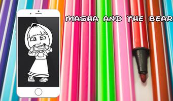 Coloring Masha and Bear Fans capture d'écran 1