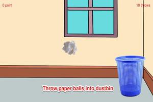 A Paper Ball Throw Into Bin screenshot 1
