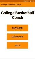 College Basketball Coach Affiche