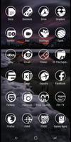 Simp Dark White - Icon Pack capture d'écran 3