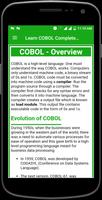 Learn COBOL Complete Guide capture d'écran 3