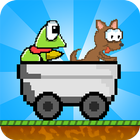 Hoppy Cart Puppy And Frog Ride أيقونة