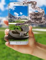 Cobra Snake attack on Phone Poster