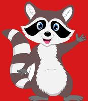 Jump Raccoon Affiche