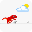 Dinosaur Jumping Chrome