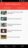 Guide for Pokemon GO स्क्रीनशॉट 1