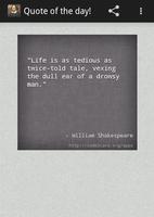 برنامه‌نما William Shakespeare Quotes عکس از صفحه