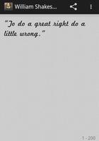 Poster William Shakespeare Quotes