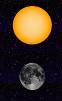 Sunrise Sunset & Moon Phases Affiche