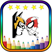 Coloring Super Heroes for Kids icon