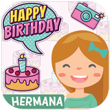 Feliz Cumpleaños Hermana أيقونة