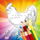 Animal Coloring For Children : Chicken Edition Zeichen