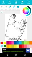 Animal Coloring For Children : Chicken Edition Ekran Görüntüsü 2