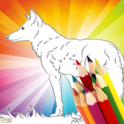 Icona Animal Coloring For Children : Wolf Edition