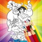 Cartoon Coloring Books : 1001 Nights Story আইকন