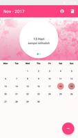 2 Schermata Kalender Menstruasi dan Istihadah
