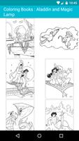 Cartoon Coloring Books For Kids : Aladdin ポスター