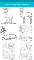 Animal Coloring Book : Deer New Cartaz