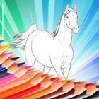 Animal Coloring for Children : Horse Edition icône