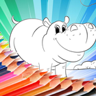 Animal Coloring For Children : Hippo Edition biểu tượng