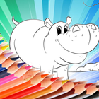 Animal Coloring For Children : Hippo Edition 圖標