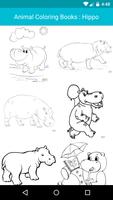 Animal Coloring For Children : Hippo Edition Affiche