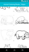 Animal Coloring For Children : Hippo Edition syot layar 1