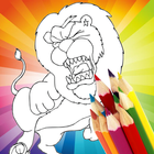 Animal Coloring For Children : Lion Edition ikona