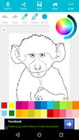 Animal Coloring For Children : Monkey Edition capture d'écran 2