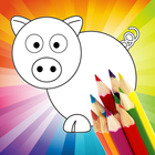آیکون‌ Animal Coloring For Children : Pig Edition