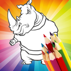Animal Coloring Children : Rhino Edition simgesi
