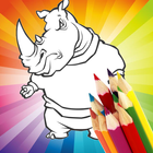 Animal Coloring Children : Rhino Edition आइकन