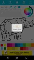 Animal Coloring Children : Rhino Edition Ekran Görüntüsü 3
