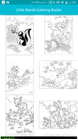 Cartoon Coloring Books For Kids : Little Bambi Affiche