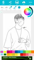 Super Mega Star BTS Coloring تصوير الشاشة 2