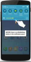 Install the MobileData button الملصق