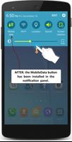 Install the MobileData button اسکرین شاٹ 2