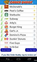 Fast Food Order Buddy Affiche
