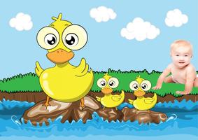 Cartoon Background Changer Kid Poster