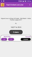 Fast Cricket Live line (IPL) capture d'écran 1