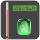 Finger Print Body Temperature ไอคอน