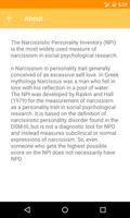 Narcissistic Personality Test capture d'écran 1