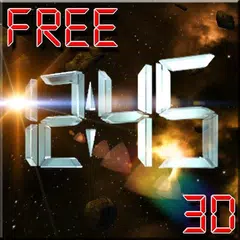 Space Clock 3D Free LWP