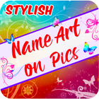 Name Art On Photo - Stylish icône