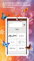 Name Art On Photo - Stylish imagem de tela 3