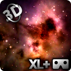Space - Stars & Clouds 3D XL icône