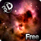 Space! Stars & Clouds 3D أيقونة