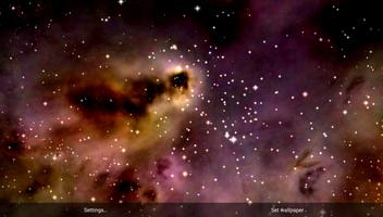 Space! Stars & Clouds 3D imagem de tela 2