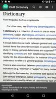 CAM Dictionary Cartaz